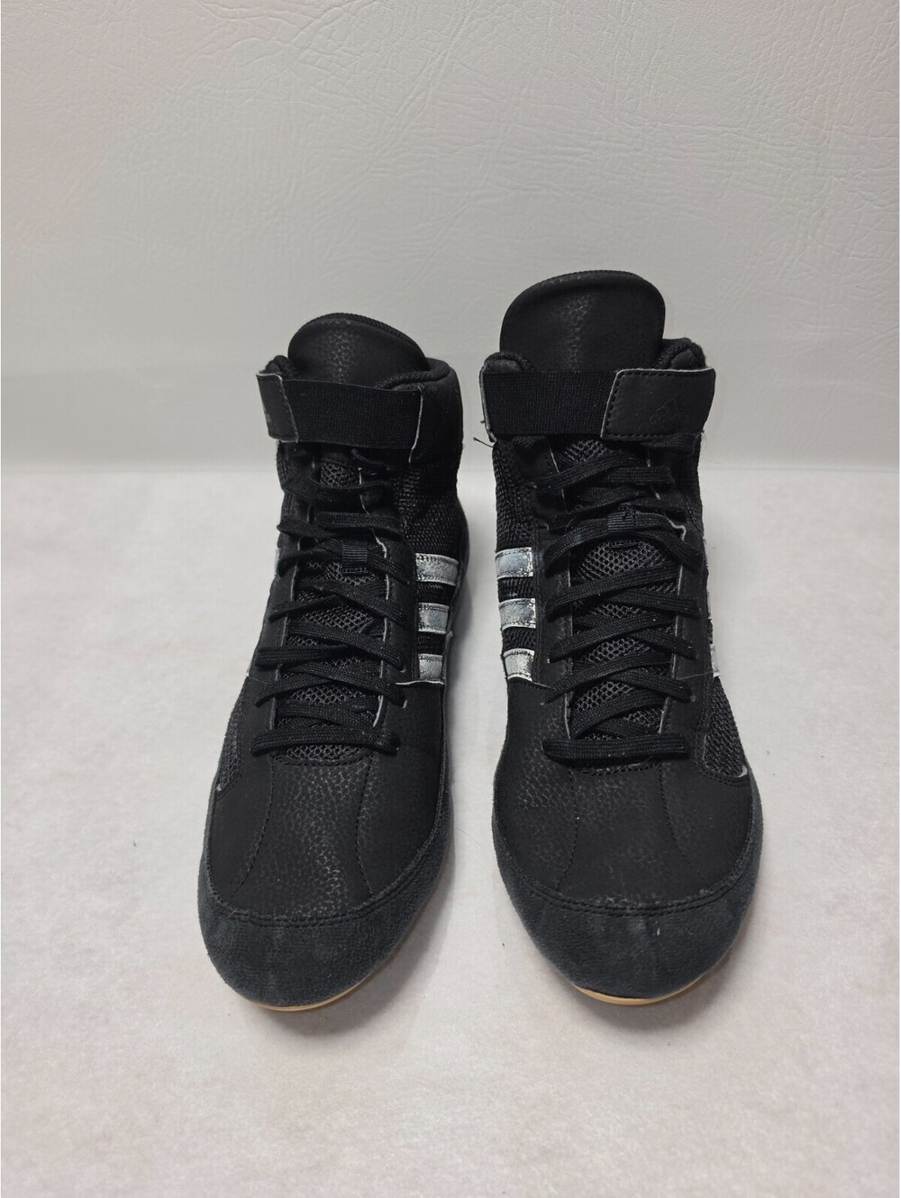 Adidas Wrestling Shoes Men's Size 12.5 Black Silver High Top Combat Grappling